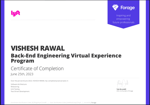 Lyft - Back-End Engineering